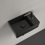 Νιπτήρας επίτοιχος 40x26x11 Ceramic Plus με 1 γούρνα με οπή δεξιά χωρίς υπερχείλιση από πορσελάνη, χρώμα: Μαύρο επιφάνεια: Ματ Επίτοιχοι Νιπτήρας επίτοιχος 40x26x11 Ceramic Plus με 1 γούρνα με οπή δεξιά χωρίς υπερχείλιση από πορσελάνη, χρώμα: Μαύρο επιφάνεια: Ματ Επίτοιχοι