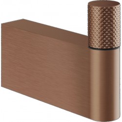 Άγκιστρο από ορείχαλκο μονό Copper Brushed PVD, χρώμα: Μπρονζέ επιφάνεια: Βουρτσισμένη Άγκιστρα