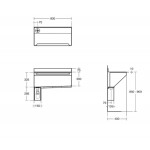 Sink Stainless (Steel) 80x40x70,5 material: Inox surface: Brushed free Wall 1 bowl with waste, Stainless steel, color: Chrome Stainless steel Sink Stainless (Steel) 80x40x70,5 material: Inox surface: Brushed free Wall 1 bowl with waste, Stainless steel, color: Chrome Stainless steel