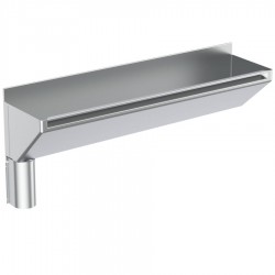 Sink Stainless (Steel) 160x40x70,5 material: Inox surface: Brushed free Wall 1 bowl with waste, Stainless steel, color: Chrome Stainless steel