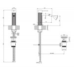 Bidet mixer material: Inox, color: Bronze surface: Brushed Deck-mounted Bidet mixer material: Inox, color: Bronze surface: Brushed Deck-mounted