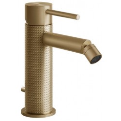 Bidet mixer material: Inox, color: Bronze surface: Brushed Deck-mounted