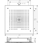 Κεφαλή ντους οροφής 40x40 από ορείχαλκο 1 ροής Brushed Bronze, χρώμα: Μπρονζέ επιφάνεια: Βουρτσισμένη Κεφαλή ντους οροφής 40x40 από ορείχαλκο 1 ροής Brushed Bronze, χρώμα: Μπρονζέ επιφάνεια: Βουρτσισμένη
