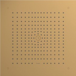 Shower head Ceiling-mounted 40x40 material: Brass, style: 1 spray, color: Bronze surface: Brushed Overhead showers