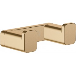Άγκιστρο από ορείχαλκο διπλό Q, Brushed Bronze, χρώμα: Μπρονζέ επιφάνεια: Βουρτσισμένη
