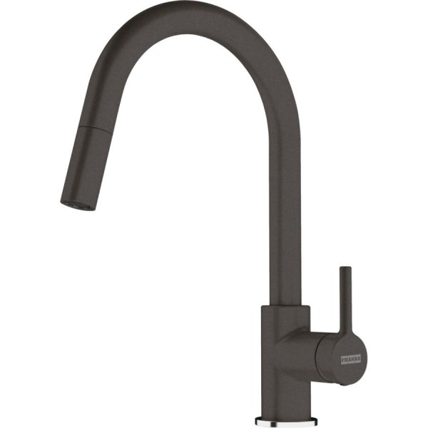 Kitchen tap Deck-mounted material: Brass With Pull-Out Spray 1 jet, color: Grey surface: Matt Deck-mounted Kitchen tap Deck-mounted material: Brass With Pull-Out Spray 1 jet, color: Grey surface: Matt Deck-mounted