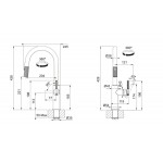Kitchen tap Deck-mounted material: Brass With Pull-Out Spray 1 jet, color: Black surface: Matt Kitchen tap Deck-mounted material: Brass With Pull-Out Spray 1 jet, color: Black surface: Matt