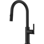 Kitchen tap Deck-mounted material: Brass With Pull-Out Spray 1 jet, color: Black surface: Matt Kitchen tap Deck-mounted material: Brass With Pull-Out Spray 1 jet, color: Black surface: Matt