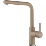 Kitchen tap Deck-mounted material: Brass with shower L-Spout, Oyster, color: Brown surface: Matt Deck-mounted Kitchen tap Deck-mounted material: Brass with shower L-Spout, Oyster, color: Brown surface: Matt Deck-mounted
