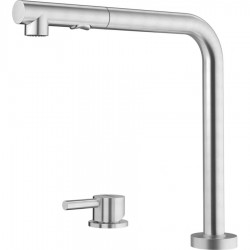 Μπαταρία κουζίνας βυθιζόμενη από inox με ντους, Outdoor Spray HP SS, AISI 316, χρώμα: Χρωμέ επιφάνεια: Βουρτσισμένη Βυθιζόμενες