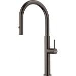 Kitchen tap Deck-mounted material: Brass with shower J-Spout, Anthracite, color: Dark Grey surface: Brushed Deck-mounted Kitchen tap Deck-mounted material: Brass with shower J-Spout, Anthracite, color: Dark Grey surface: Brushed Deck-mounted