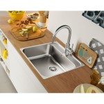 Kitchen tap Deck-mounted material: Brass with shower J-Spout, AISI 304, color: Chrome surface: Brushed Deck-mounted