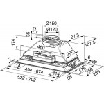 Απορροφητήρας εντοιχιζόμενος απλός 70cm 240 W Inox, χρώμα: Χρωμέ Απορροφητήρας εντοιχιζόμενος απλός 70cm 240 W Inox, χρώμα: Χρωμέ