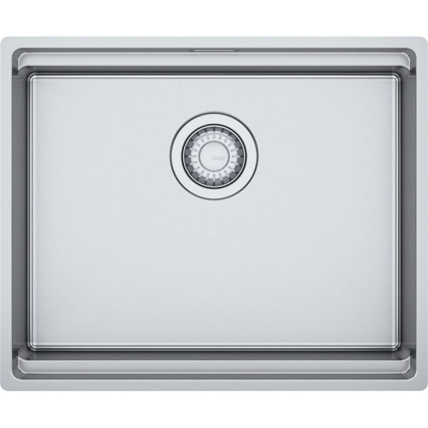 Sink Stainless (Steel) 53x44 material: Inox surface: Brushed free Flushmount 1 bowl Inox, color: Chrome Stainless steel