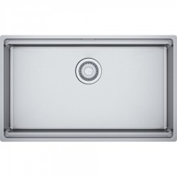 Νεροχύτης ανοξείδωτος 73x44 από inox επιφάνεια: Βουρτσισμένη χωρίς πάγκο ένθετος / υποκαθήμενος, 1 γούρνα, χρώμα: Χρωμέ Ανοξείδωτοι