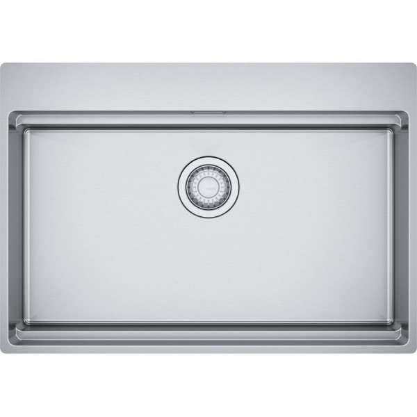 Νεροχύτης ανοξείδωτος 73x51 από inox επιφάνεια: Βουρτσισμένη χωρίς πάγκο ένθετος με συνεπίπεδο προφίλ (Flushmount) 1 γούρνα Inox, χρώμα: Χρωμέ Ανοξείδωτοι Νεροχύτης ανοξείδωτος 73x51 από inox επιφάνεια: Βουρτσισμένη χωρίς πάγκο ένθετος με συνεπίπεδο προφίλ (Flushmount) 1 γούρνα Inox, χρώμα: Χρωμέ Ανοξείδωτοι