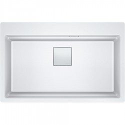 Sink Granite 79x51 free nested 1 bowl Polar white, color: White Granite