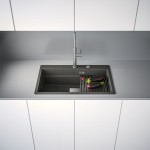 Sink Granite 79x51 free nested 1 bowl Slate Grey, color: Grey Granite