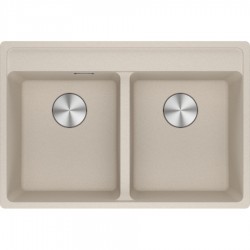 Sink Granite 76x51 free nested 2 cabinet Coffee, color: Beige