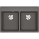 Sink Granite 76x51 free nested 2 cabinet Stone Grey, color: Grey Granite