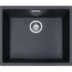 Sink Synthetic 52,5x44 free Undermount 1 bowl Carbon Black, color: Black Synthetic Sink Synthetic 52,5x44 free Undermount 1 bowl Carbon Black, color: Black Synthetic