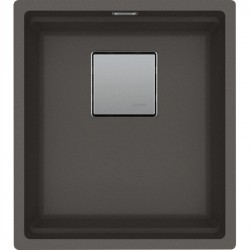 Sink Granite 41x46 free Undermount 1 bowl Slate Grey, color: Grey Granite