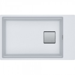 Sink Granite 76x46 free Undermount 1 bowl Polar White, color: White Granite