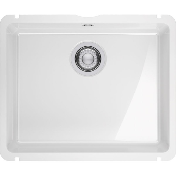 Sink Ceramic 54,5x45,4 surface: Glossy free Undermount 1 bowl White Glossy, color: White Ceramic Sink Ceramic 54,5x45,4 surface: Glossy free Undermount 1 bowl White Glossy, color: White Ceramic