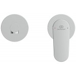 Wash basin tap Wall-mounted - external part 2 holes mixer Without waste, color: Chrome 18cm material: Brass surface: Glossy Wall-mounted - external part