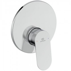 Shower tap Wall-mounted concealed - complete set 1 way material: Brass mixer With plate without hand shower, hose and holder KIT1+KIT2, color: Chrome surface: Glossy Wall-mounted - external part