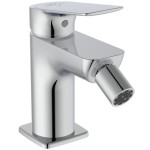 Bidet mixer material: Brass with click-clack waste set, color: Chrome surface: Glossy Deck-mounted