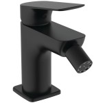Bidet mixer material: Brass with click-clack waste set, Silk Black, color: Black surface: Matt Deck-mounted Bidet mixer material: Brass with click-clack waste set, Silk Black, color: Black surface: Matt Deck-mounted