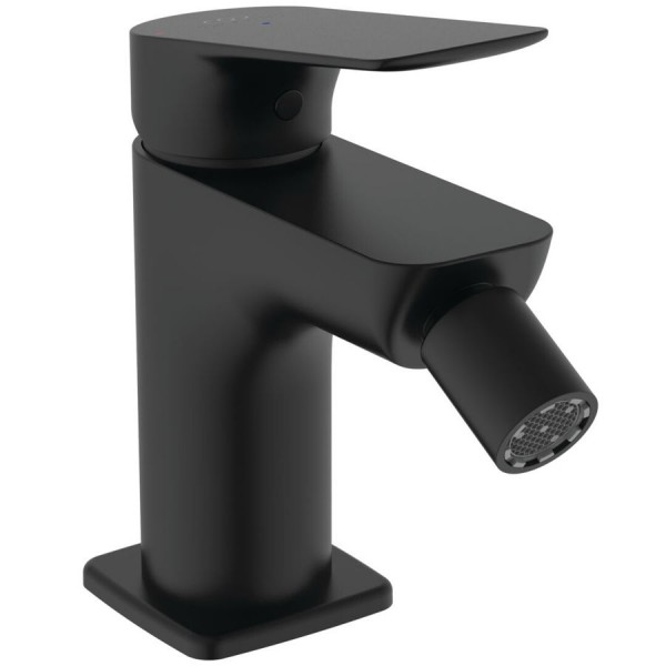 Bidet mixer material: Brass with click-clack waste set, Silk Black, color: Black surface: Matt Deck-mounted Bidet mixer material: Brass with click-clack waste set, Silk Black, color: Black surface: Matt Deck-mounted