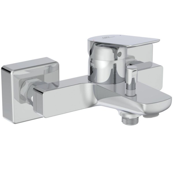 Bathtub tap Wall-mounted exposed material: Brass without hand shower, hose and holder mixer, color: Chrome surface: Glossy Wall-mouned exposed Bathtub tap Wall-mounted exposed material: Brass without hand shower, hose and holder mixer, color: Chrome surface: Glossy Wall-mouned exposed