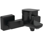 Bathtub tap Wall-mounted exposed material: Brass without hand shower, hose and holder Silk Black mixer, color: Black surface: Matt Wall-mouned exposed Bathtub tap Wall-mounted exposed material: Brass without hand shower, hose and holder Silk Black mixer, color: Black surface: Matt Wall-mouned exposed
