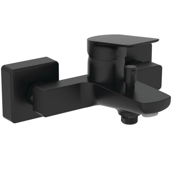 Bathtub tap Wall-mounted exposed material: Brass without hand shower, hose and holder Silk Black mixer, color: Black surface: Matt Wall-mouned exposed Bathtub tap Wall-mounted exposed material: Brass without hand shower, hose and holder Silk Black mixer, color: Black surface: Matt Wall-mouned exposed