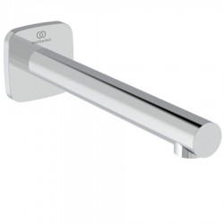 Spout (Nozzle) 21cm Wall-mounted material: Brass, color: Chrome surface: Glossy Bath spouts