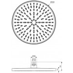 Shower head Wall-mounted / Ceiling-mounted 26x26 material: ABS, style: 1 spray, color: Chrome surface: Glossy Overhead showers Shower head Wall-mounted / Ceiling-mounted 26x26 material: ABS, style: 1 spray, color: Chrome surface: Glossy Overhead showers