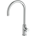 Kitchen tap Deck-mounted material: Brass C-Spout, color: Chrome surface: Glossy Deck-mounted Kitchen tap Deck-mounted material: Brass C-Spout, color: Chrome surface: Glossy Deck-mounted