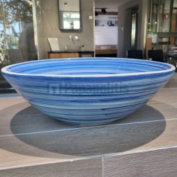 Washbasin Free standing 40x40x13 material: Ceramic Without hole Without overflow Blue Light, color: Blue surface: Glossy Free standing