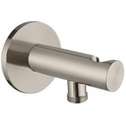 Shower holder Fixed With Outlet elbow material: Brass Brushed Nickel, color: Chrome surface: Brushed Shower holders