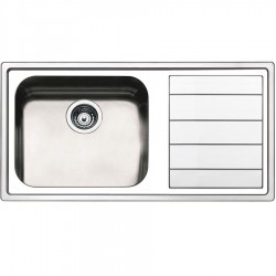 Sink Stainless (Steel) 100x50 material: Inox surface: Matt right nested 1 bowl, color: Chrome Stainless steel