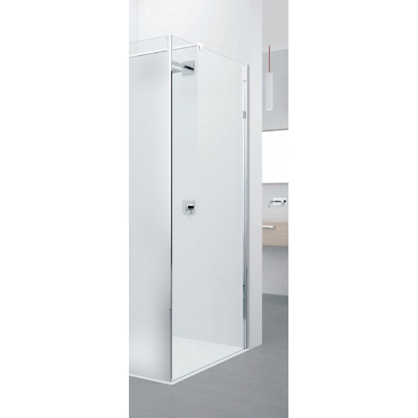 Shower enclosure Linear 79x198,5 6mm fixed F 79 firm part, transparent crystal glass (combine with folding door Α) surface: Glossy, color: Chrome Linear Shower enclosure Linear 79x198,5 6mm fixed F 79 firm part, transparent crystal glass (combine with folding door Α) surface: Glossy, color: Chrome Linear