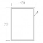 Special needs mirror 50x70 adjustable material: Inox, color: Chrome Accessible mirrors Special needs mirror 50x70 adjustable material: Inox, color: Chrome Accessible mirrors