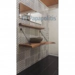 Bathroom furniture set without washbasin 110cm material: Wood wall mounted Chesnut, hand-made, color: Walnut wood Bathroom furniture set without washbasin 110cm material: Wood wall mounted Chesnut, hand-made, color: Walnut wood