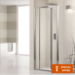 Καμπίνα ντουζιέρας ευθύγραμμη 78x190 4mm πτυσσόμενη αναστρέψιμη S78 (78-84), Crystal Clear επιφάνεια: Γυαλιστερή, χρώμα: Χρωμέ