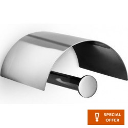 Paper holder with cover material: Brass, color: Chrome surface: Glossy Toilet paper holders