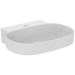 Washbasin Wall-mounted 60x50x13,5 no pedestal / Without overflow With 1 bowl With hole in the middle material: Porcelain, color: White surface: Glossy Wall-mounted Washbasin Wall-mounted 60x50x13,5 no pedestal / Without overflow With 1 bowl With hole in the middle material: Porcelain, color: White surface: Glossy Wall-mounted
