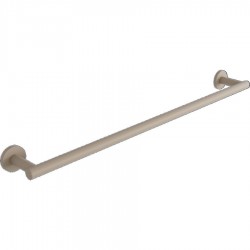 Πετσετοθήκη 60cm Warm Beige σταθερή από ορείχαλκο μονή, χρώμα: Μπεζ επιφάνεια: Γυαλιστερή