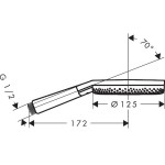 Shower head 3 jets Max Flow 10,8 lt/min, color: Chrome surface: Glossy Hand showers
